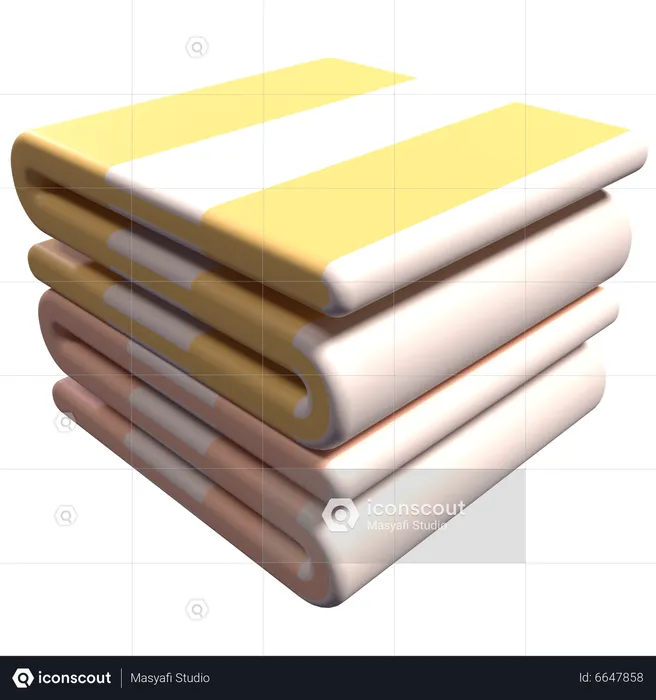 Spa Towel  3D Icon