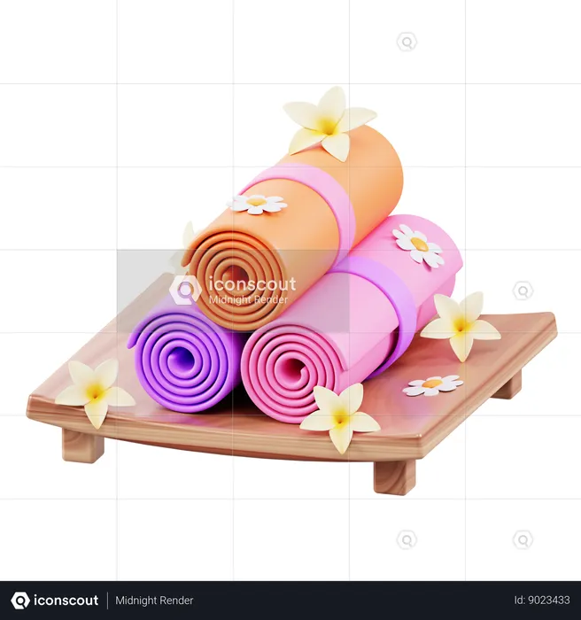 Spa Towel  3D Icon