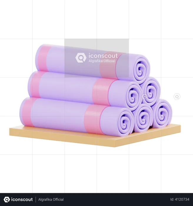 Spa Towel  3D Illustration