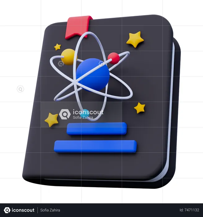 Space Book  3D Icon
