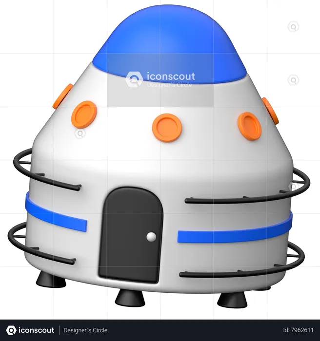 Space Capsule  3D Icon