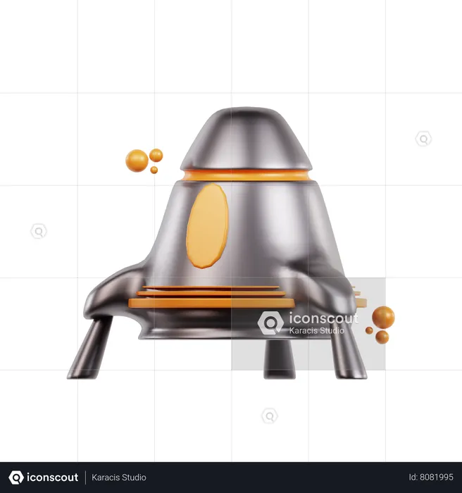 Space Capsule  3D Icon