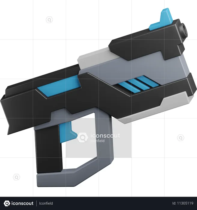 Space Gun  3D Icon