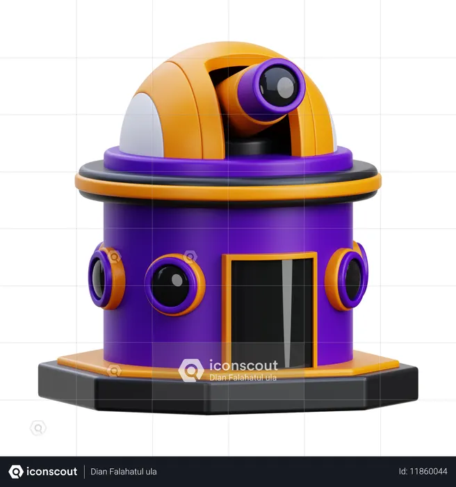 우주 관측소  3D Icon