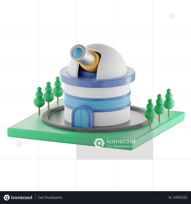 Space Observatory  3D Illustration