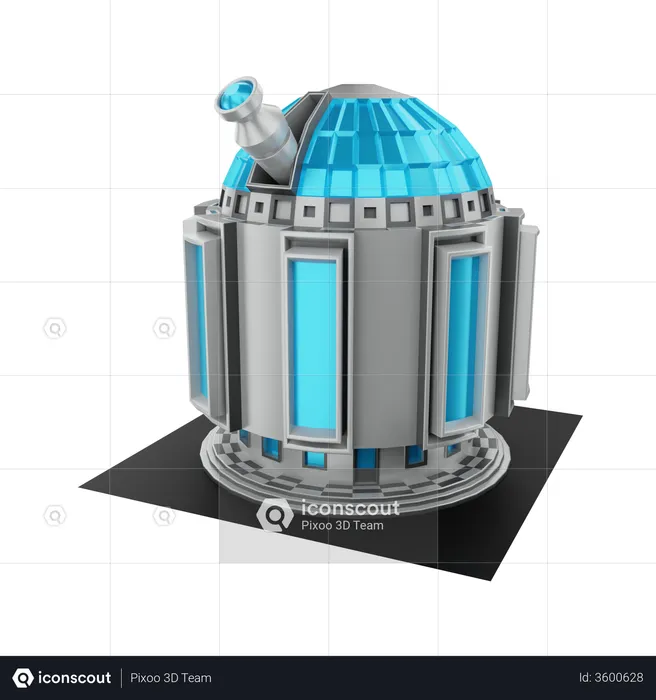 Space Observatory  3D Illustration