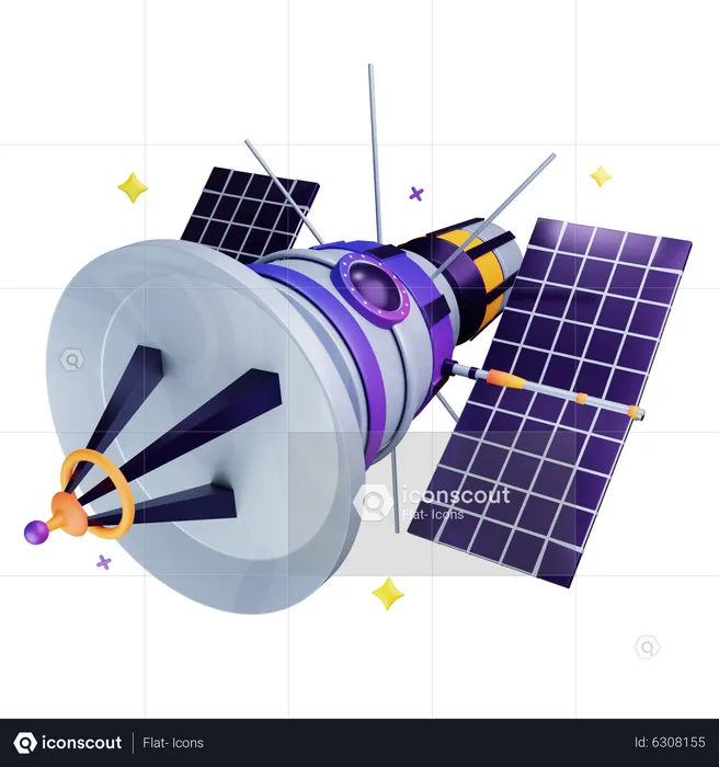 Space Probe  3D Icon