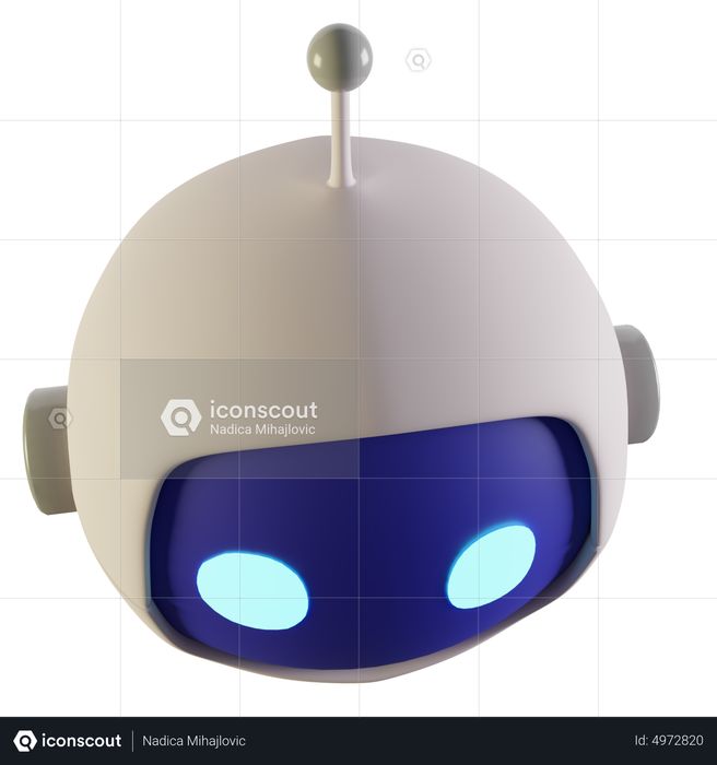 Space Robot 3D Icon