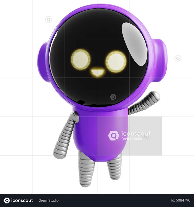 Space Robot  3D Icon