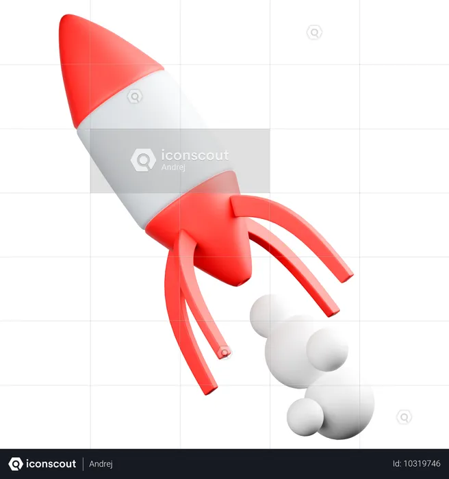 Space Rocket  3D Icon