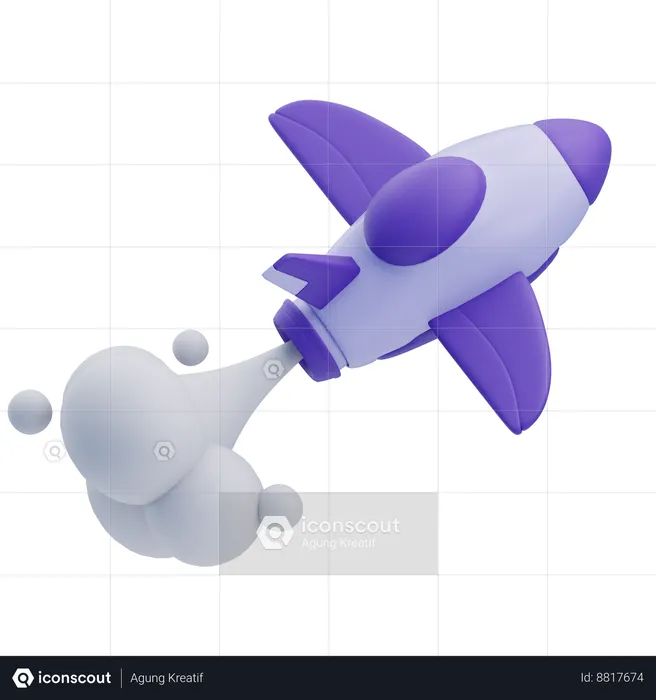 Space Rocket  3D Icon