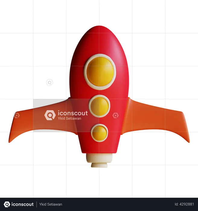 Space Rocket  3D Illustration