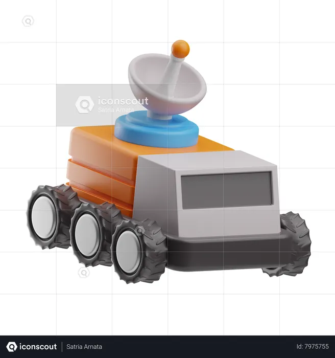 Space Rover  3D Icon