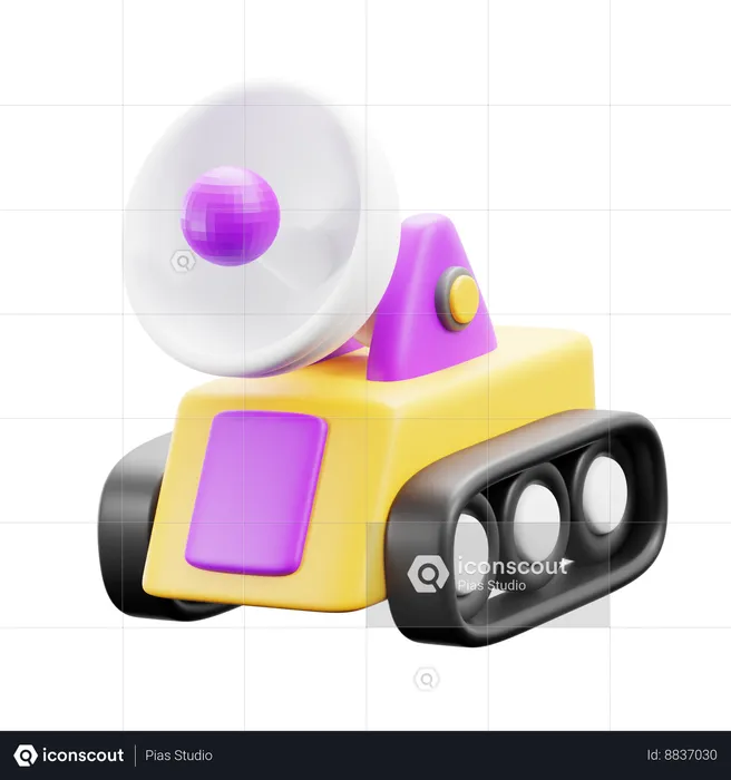 Space Rover  3D Icon