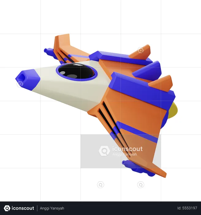 Space Ship  3D Icon