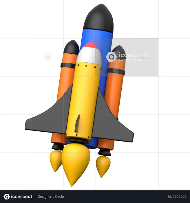 Space Shuttle  3D Icon