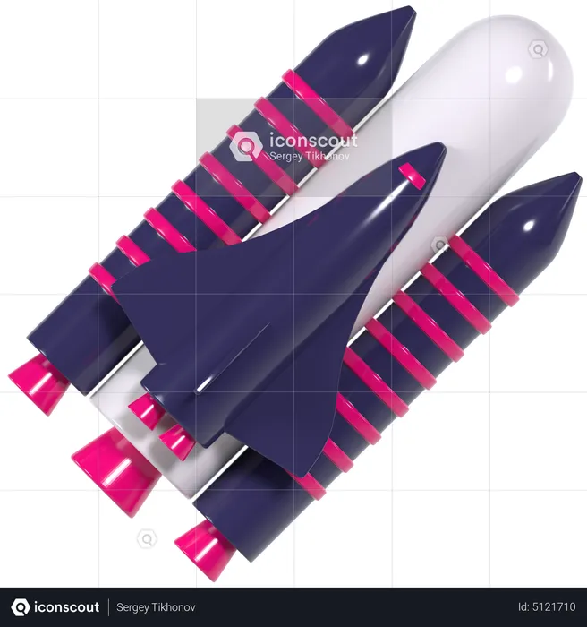 Space Shuttle  3D Icon