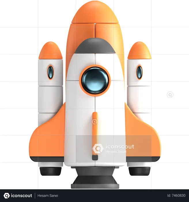Space shuttle  3D Illustration