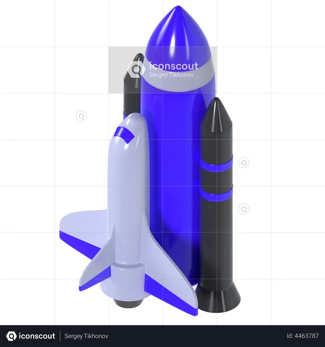 Space Shuttle  3D Illustration