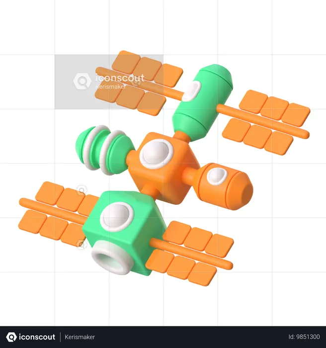 Space Station  3D Icon