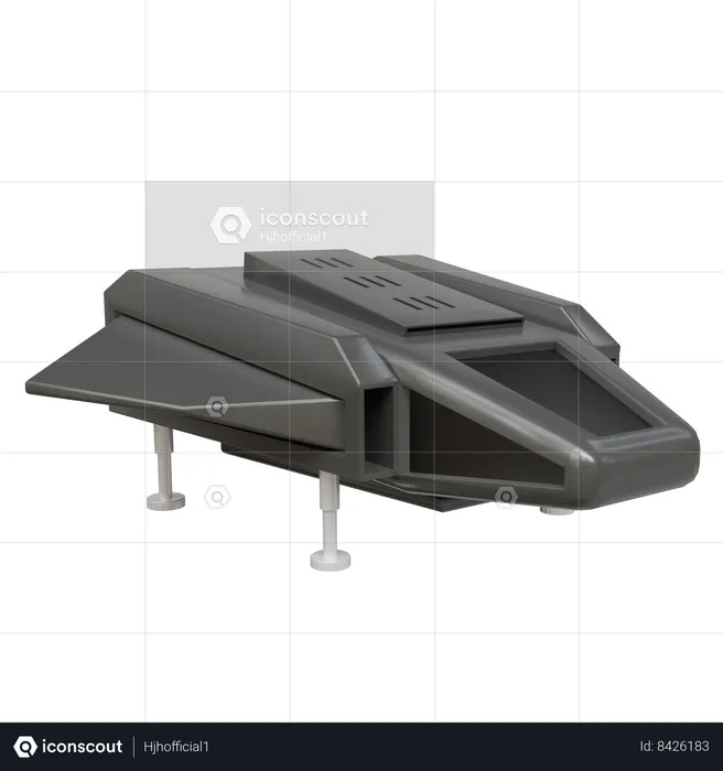 Spaceship  3D Icon