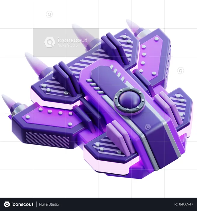 Spaceship  3D Icon