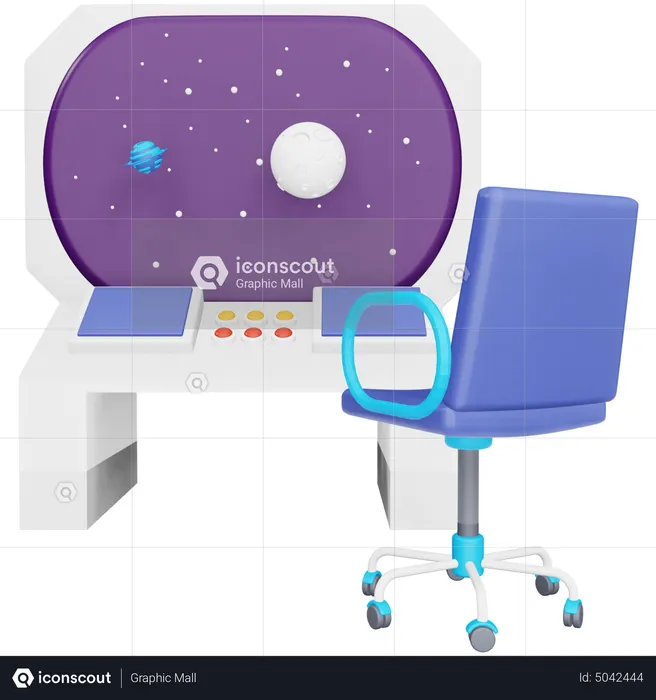 Spaceship Control Room  3D Icon