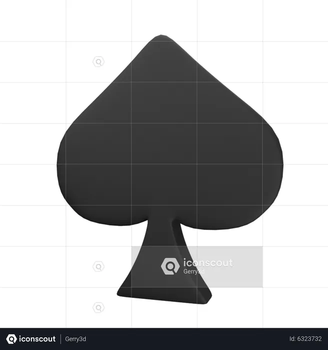 Spade Sign  3D Icon
