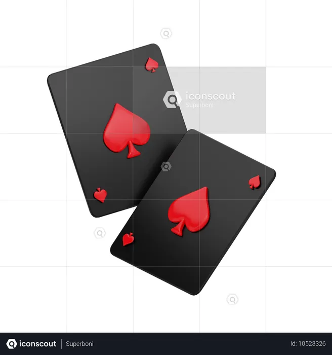 Spades Poker Card  3D Icon