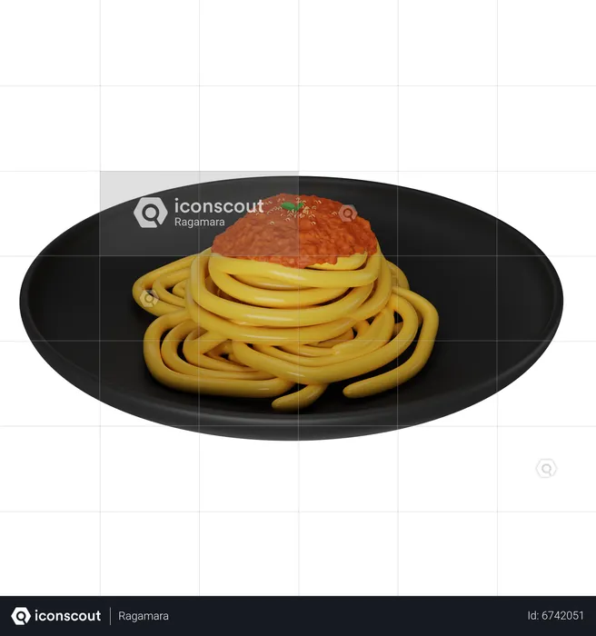 Spaghetti  3D Icon