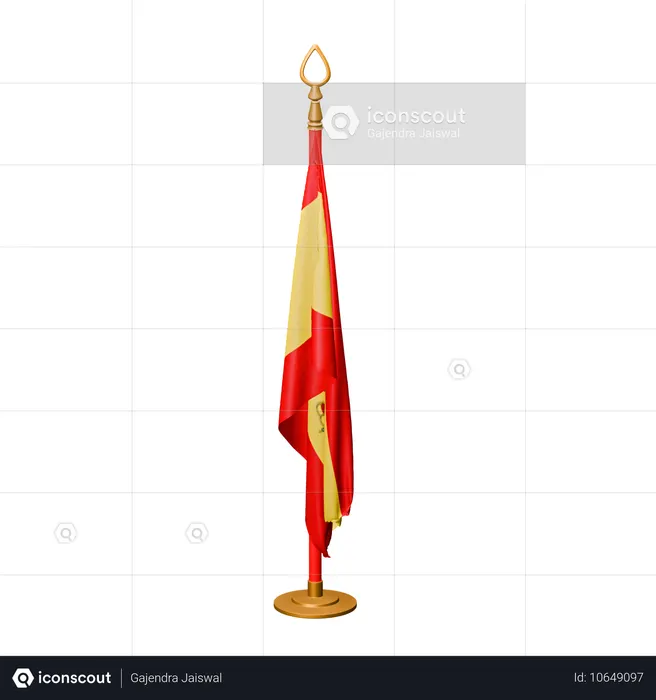 Spain Flag Flag 3D Icon