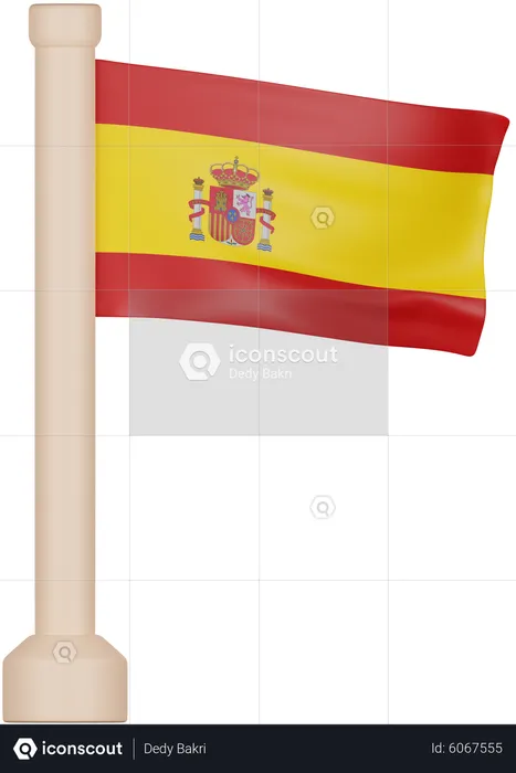 Spain Flag Flag 3D Icon