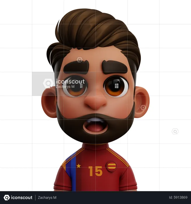 SPAIN PLAYER  3D Icon
