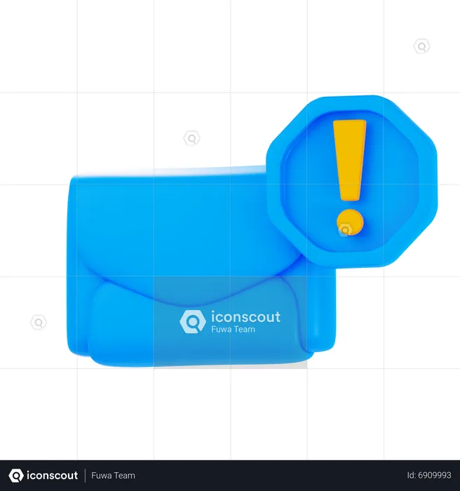 Spam E-Mail  3D Icon