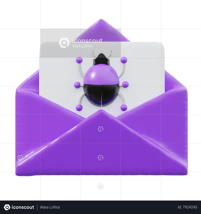 Spam Email  3D Icon