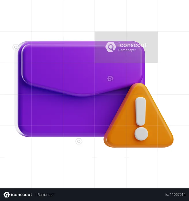Spam Email Internet Security  3D Icon