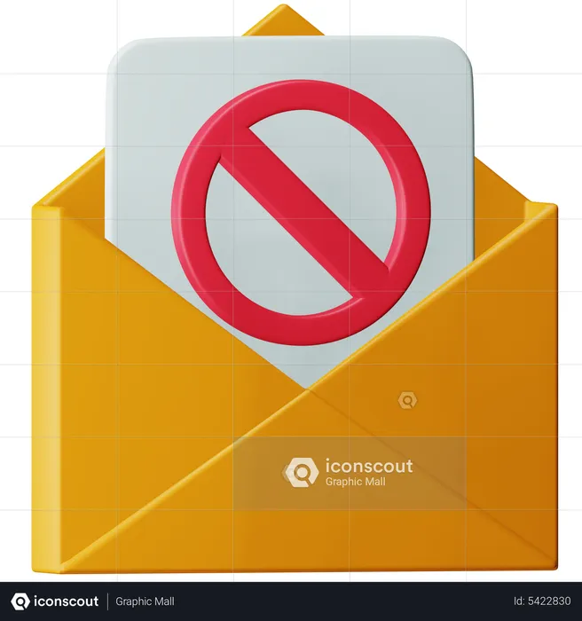 Spam Mail  3D Icon