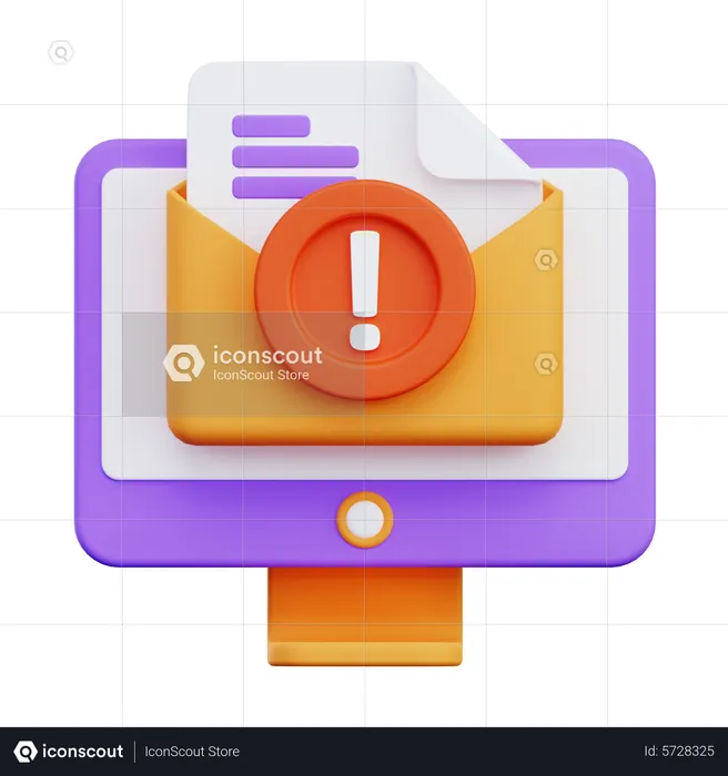 Spam Mail  3D Icon