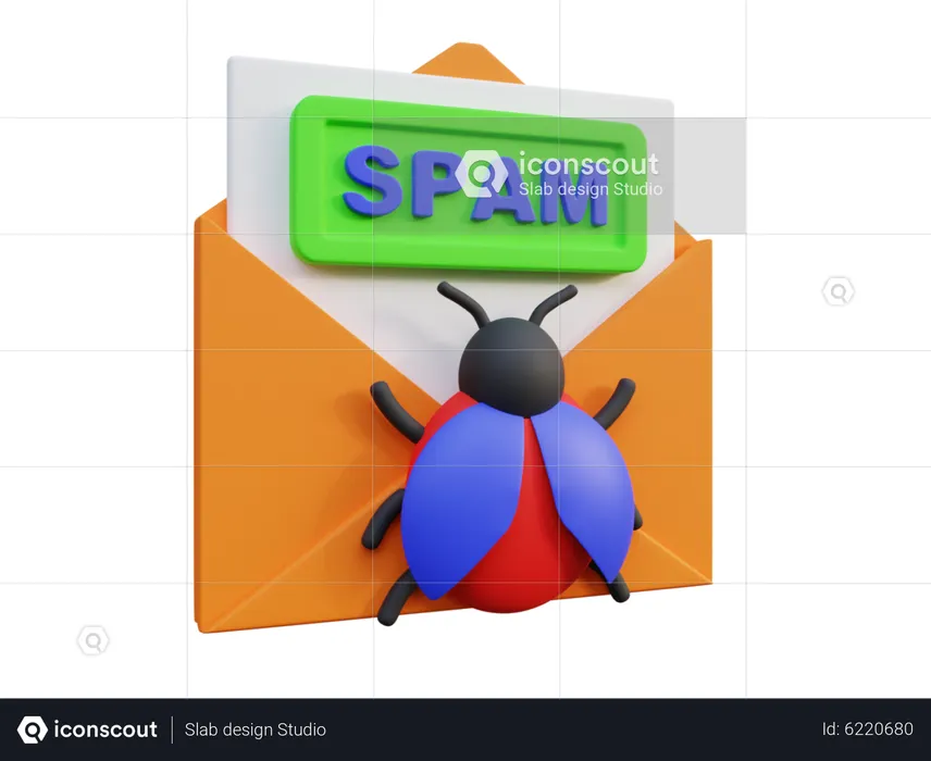 Spam Mail  3D Icon