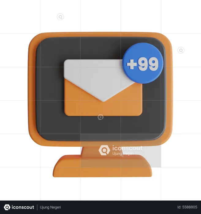 E-mail spam  3D Icon