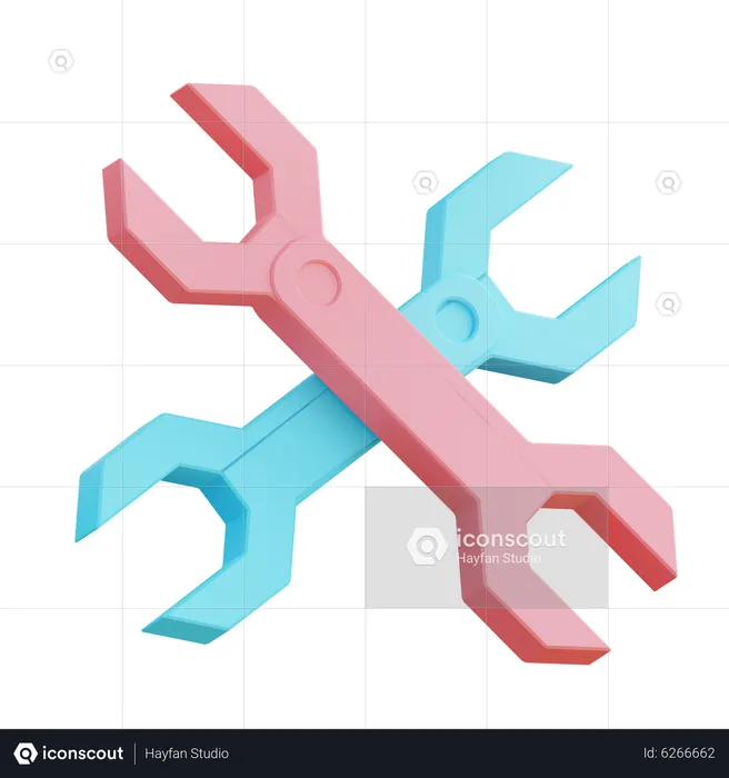 Spanner  3D Icon