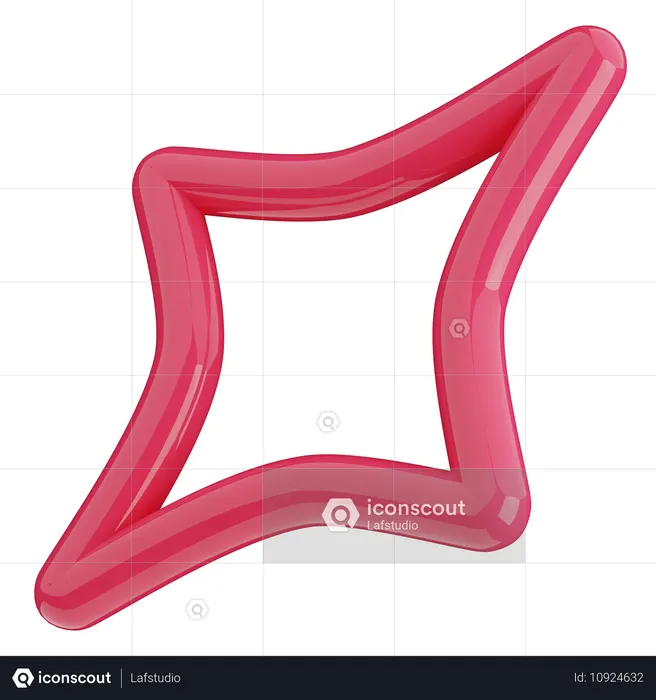 Spark line  3D Icon