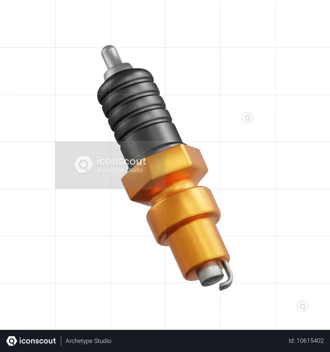 Spark Plug  3D Icon