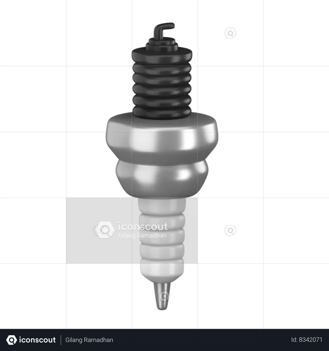 Spark Plug  3D Icon