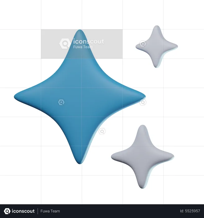 Sparkle Design  3D Icon