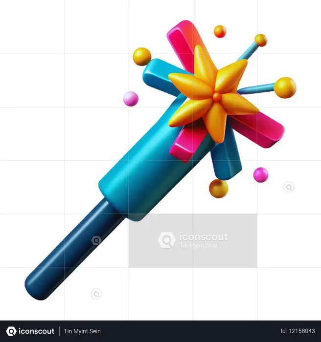 Sparkler  3D Icon