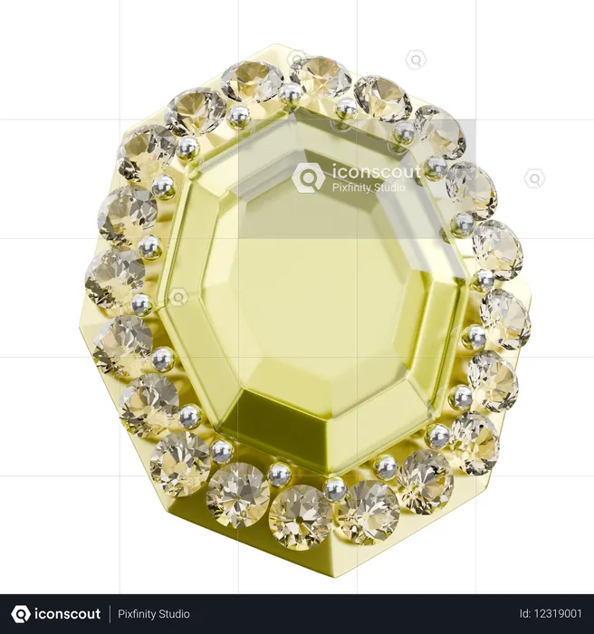 Sparkling Diamond  3D Icon