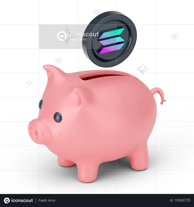 Sparschwein  3D Icon