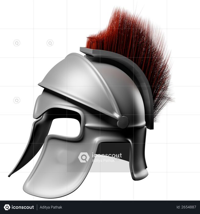 Spartan Helmet 3D Illustration