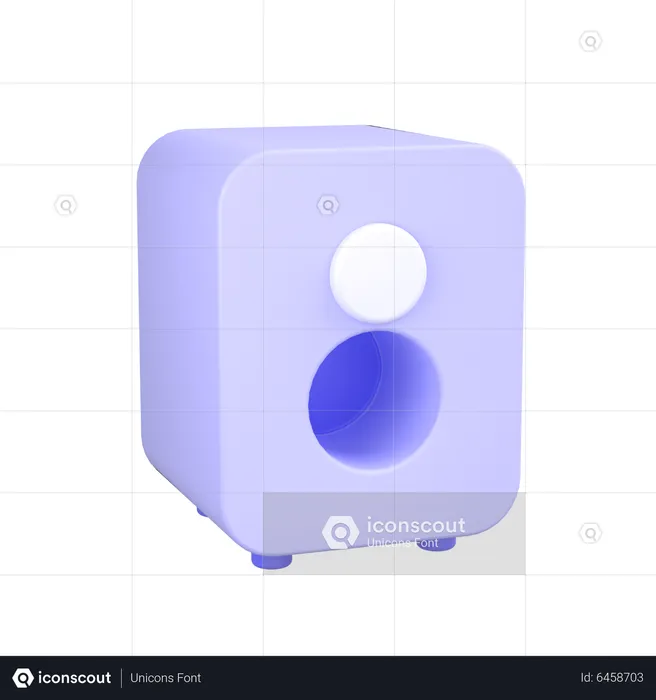 Speaker  3D Icon